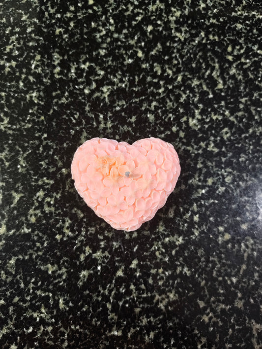 Lover's Bloom Flower Heart Candle