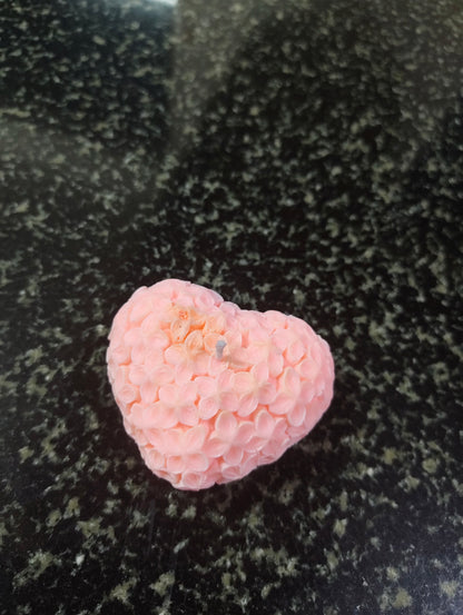 Lover's Bloom Flower Heart Candle