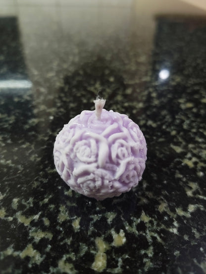Smoked Rose Small Rose Ball Candle
