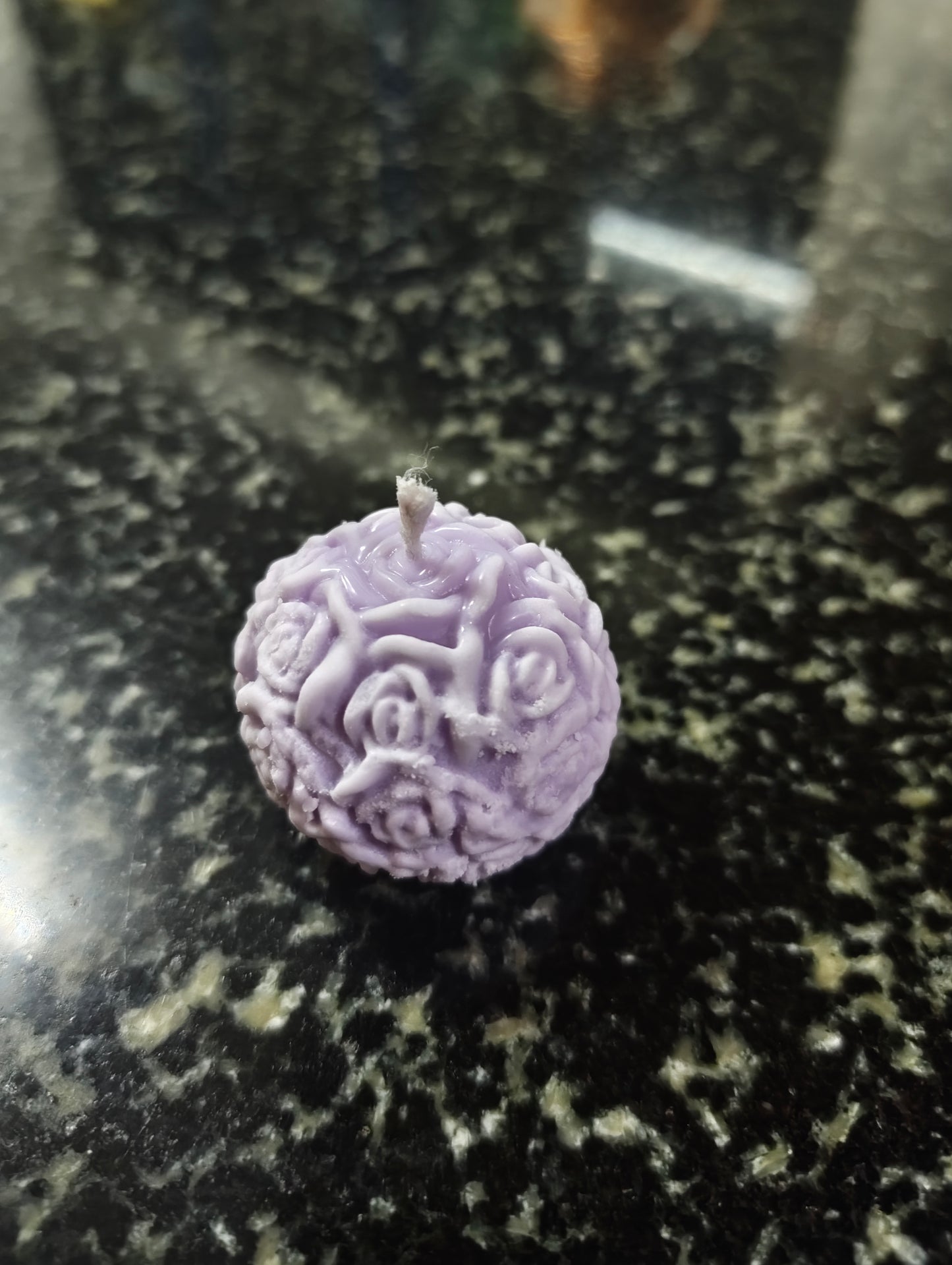 Smoked Rose Small Rose Ball Candle