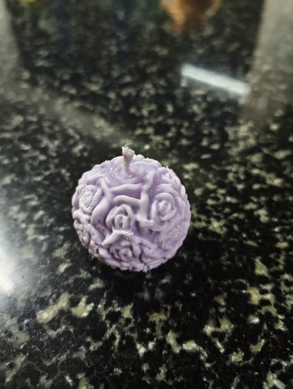 Smoked Rose Small Rose Ball Candle