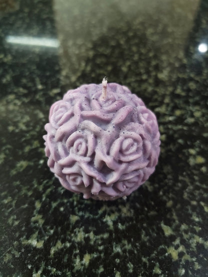 Eternal Love Medium Rose Ball Candle