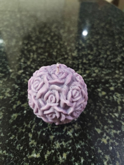 Eternal Love Medium Rose Ball Candle