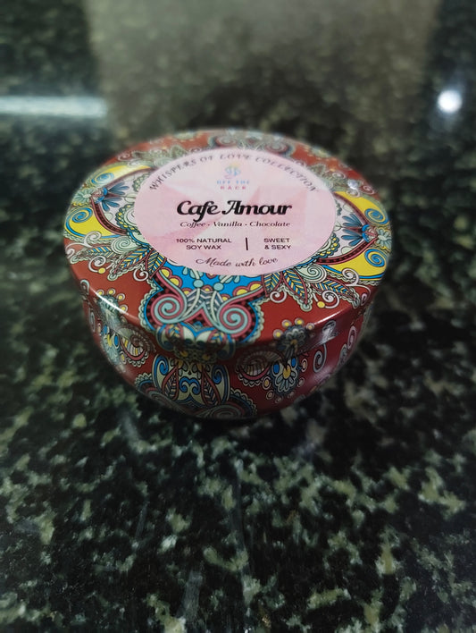 Café Amour Mandala Tin Candle