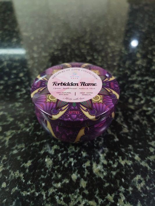 Forbidden Flame Mandala Tin Candle