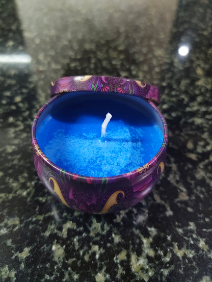 Forbidden Flame Mandala Tin Candle