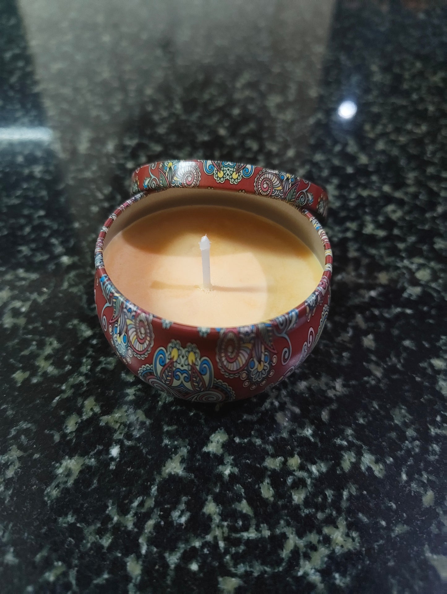 Cherry Truffle Mandala Tin Candle