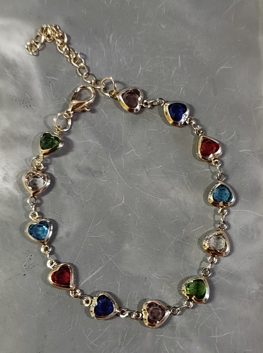 Golden Hearts Bracelet