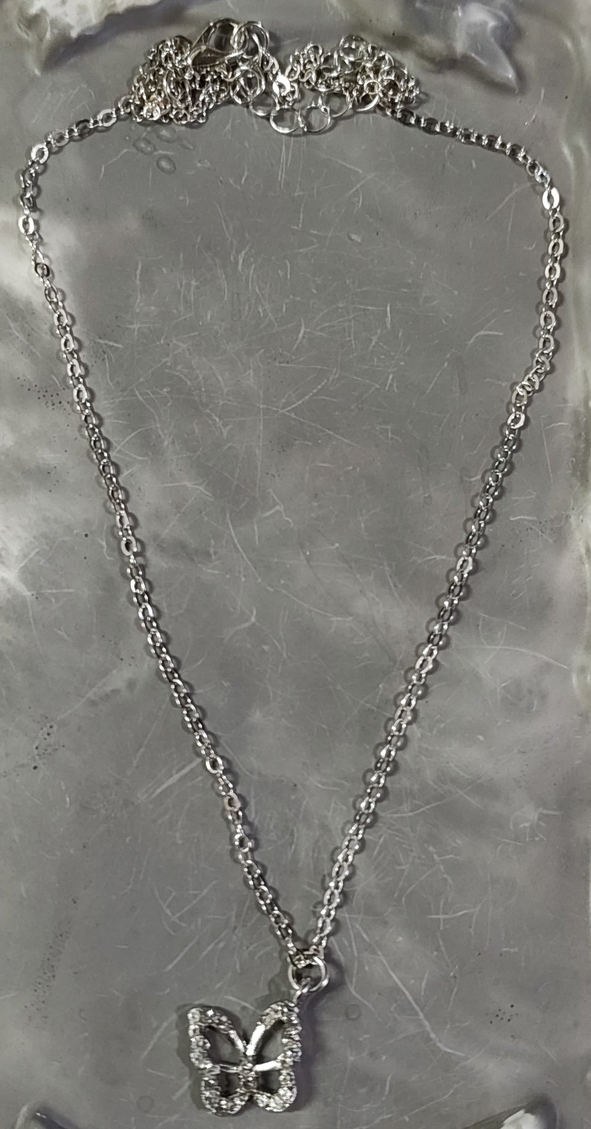 Silver Butterfly Necklace