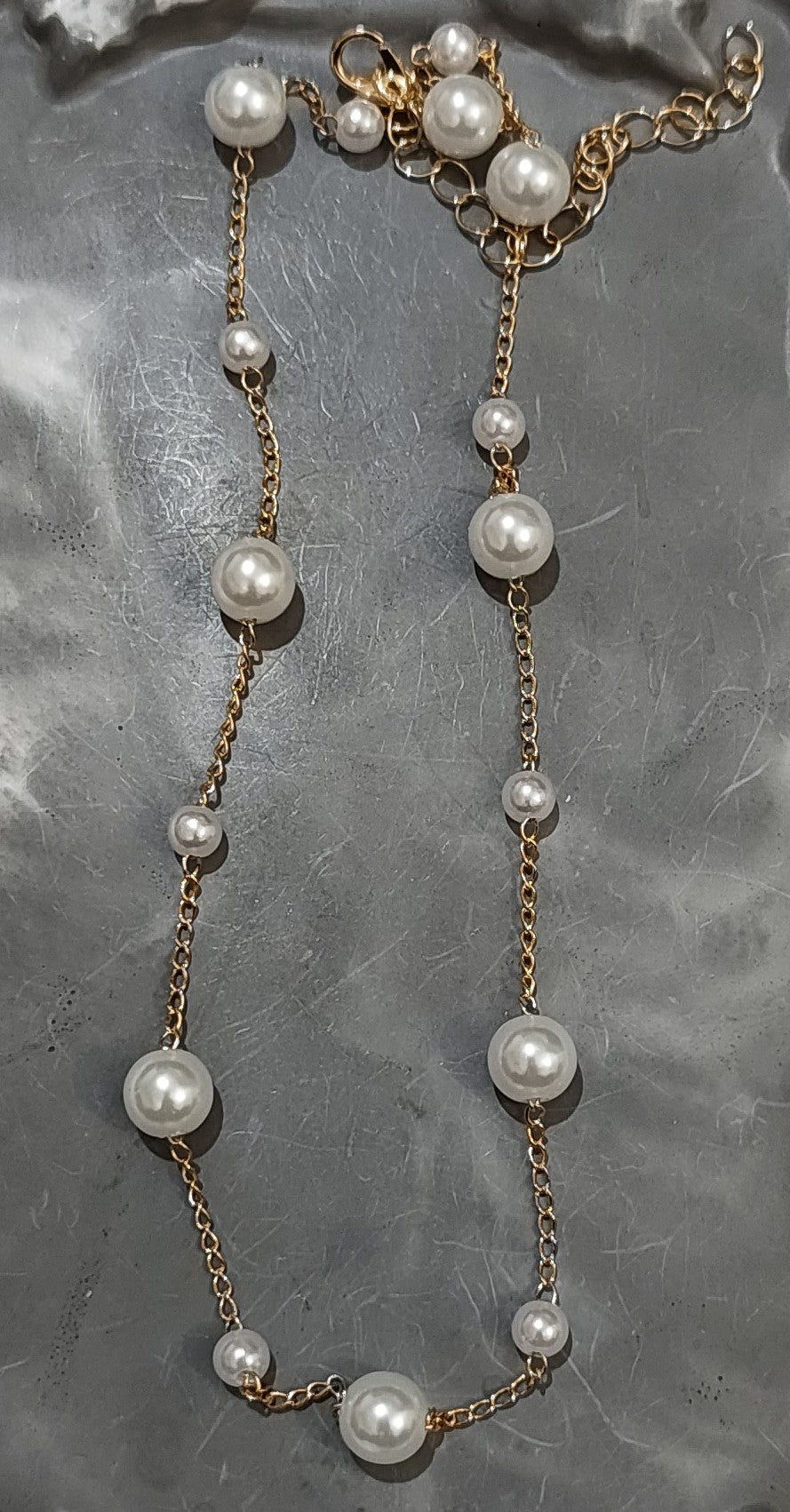 Golden Pearl Necklace