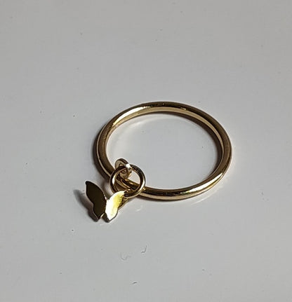 Golden Butterfly Ring