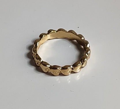 Golden Hearts Ring