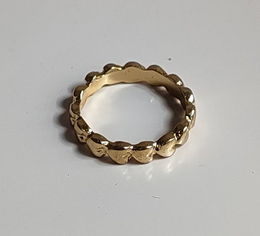 Golden Hearts Ring