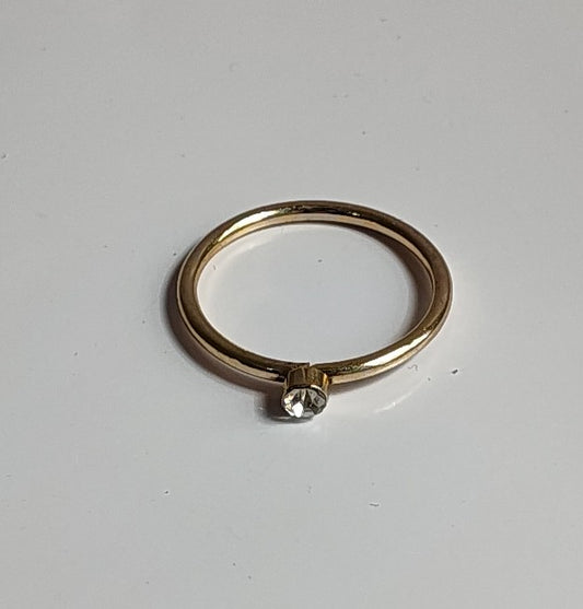 Golden Diamond Ring