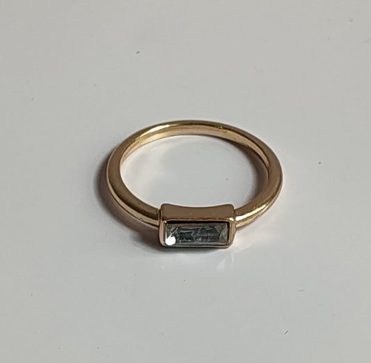 Golden Diamond Ring