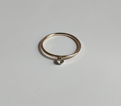 Golden Diamond Ring