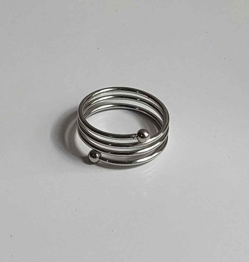 Silver Spiral Ring