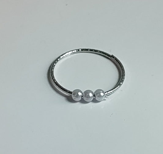 Silver Bead Ring