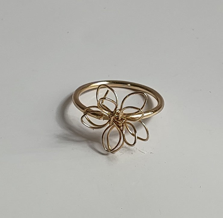 Golden Flower Ring