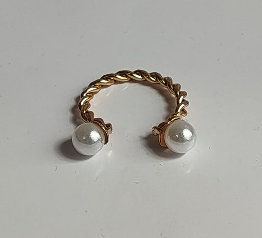 Golden Pearl Ring