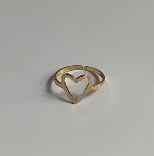 Golden Heart Ring
