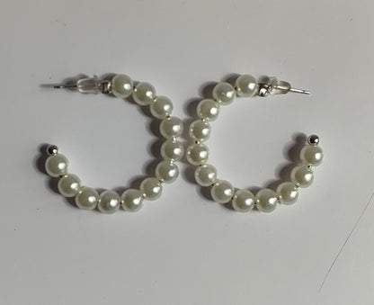 Beaded Hoops