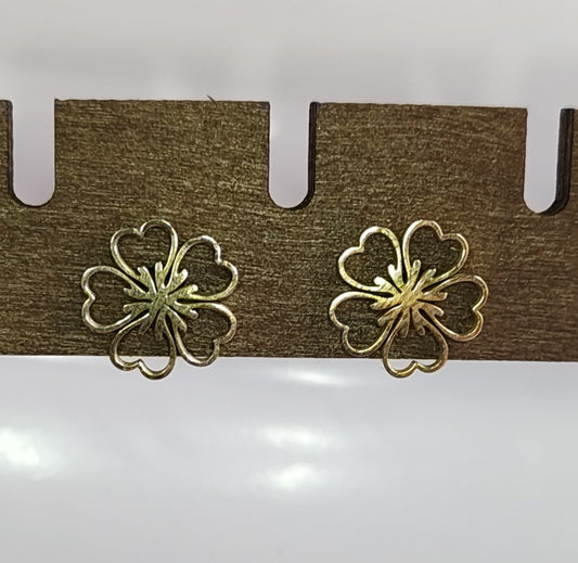 Golden Flower Studs