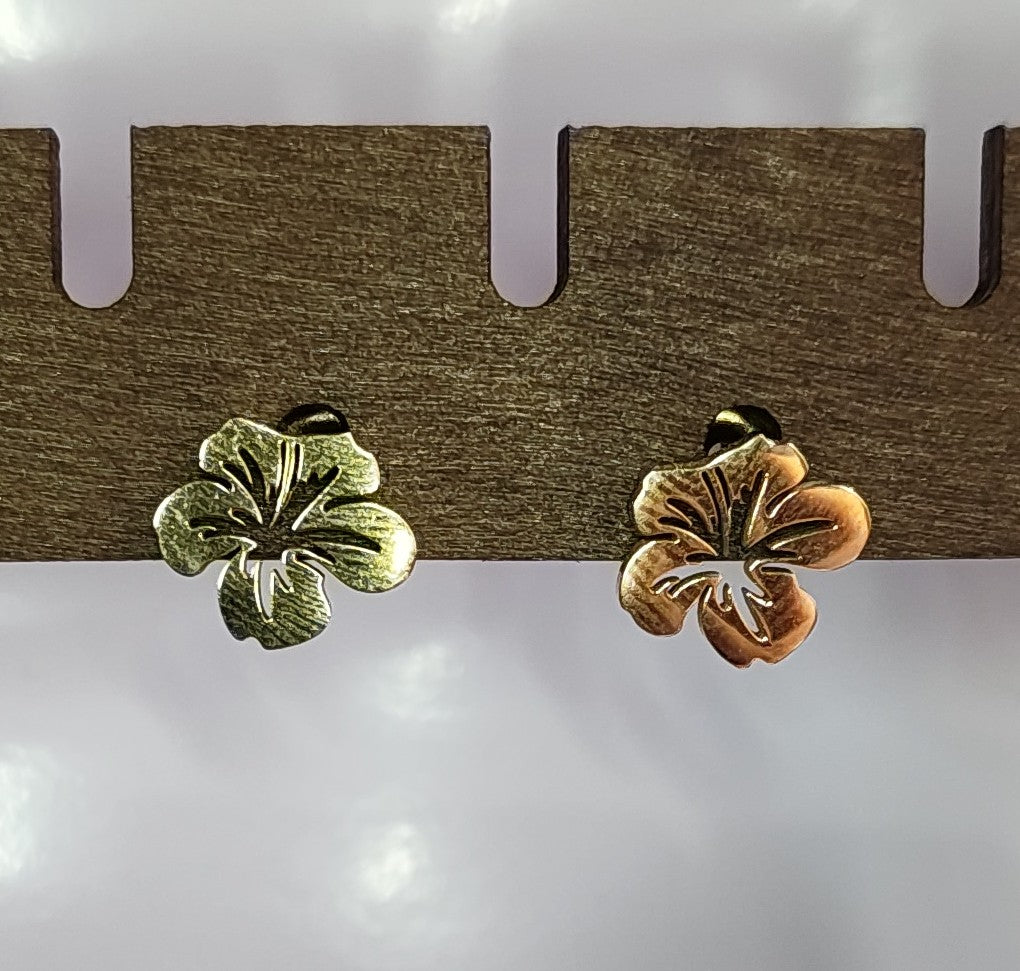 Golden Flower Studs