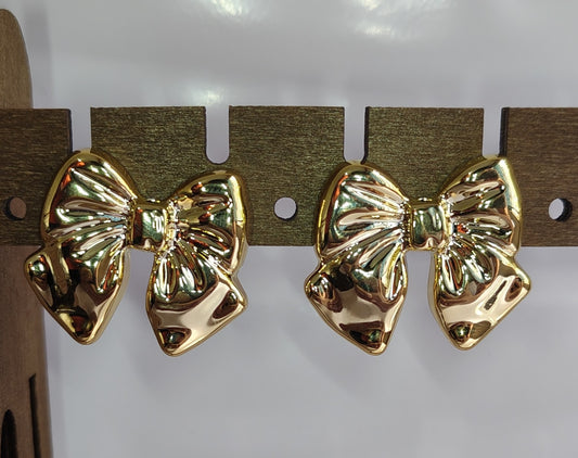 Golden Bow Earrings