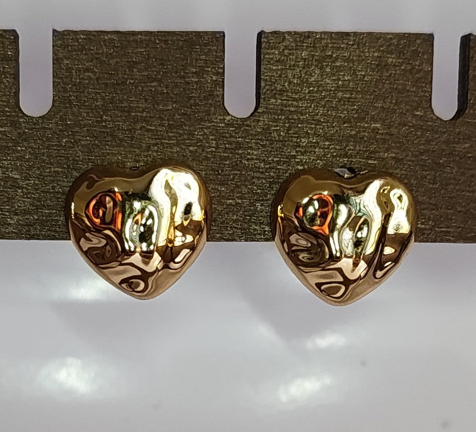 Golden Heart Earrings
