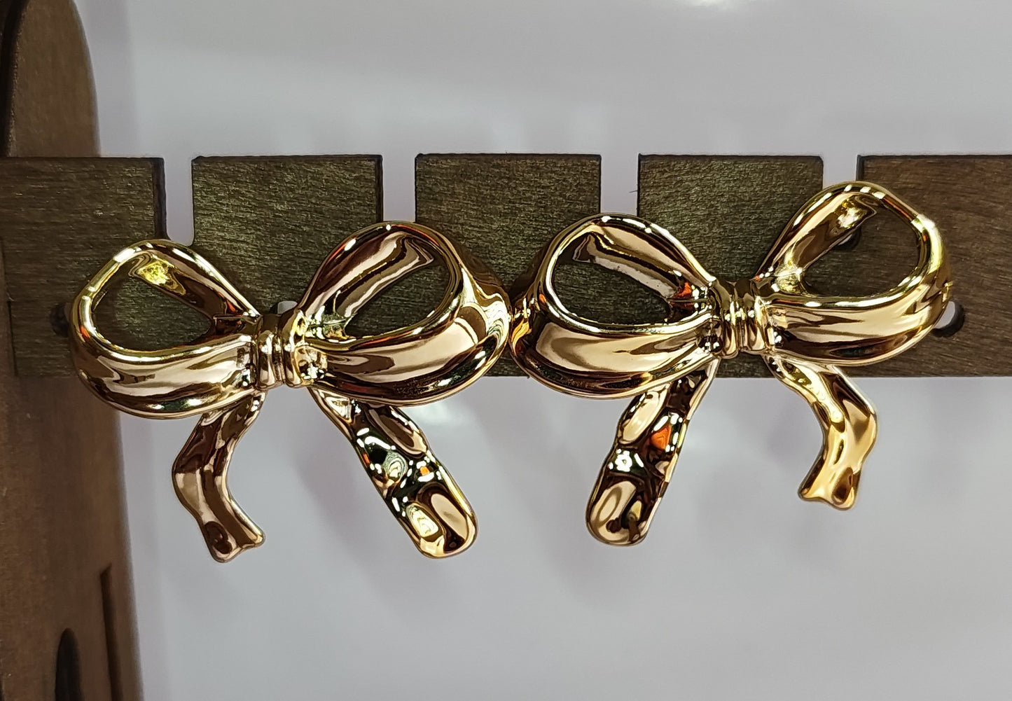 Golden Bow Earrings
