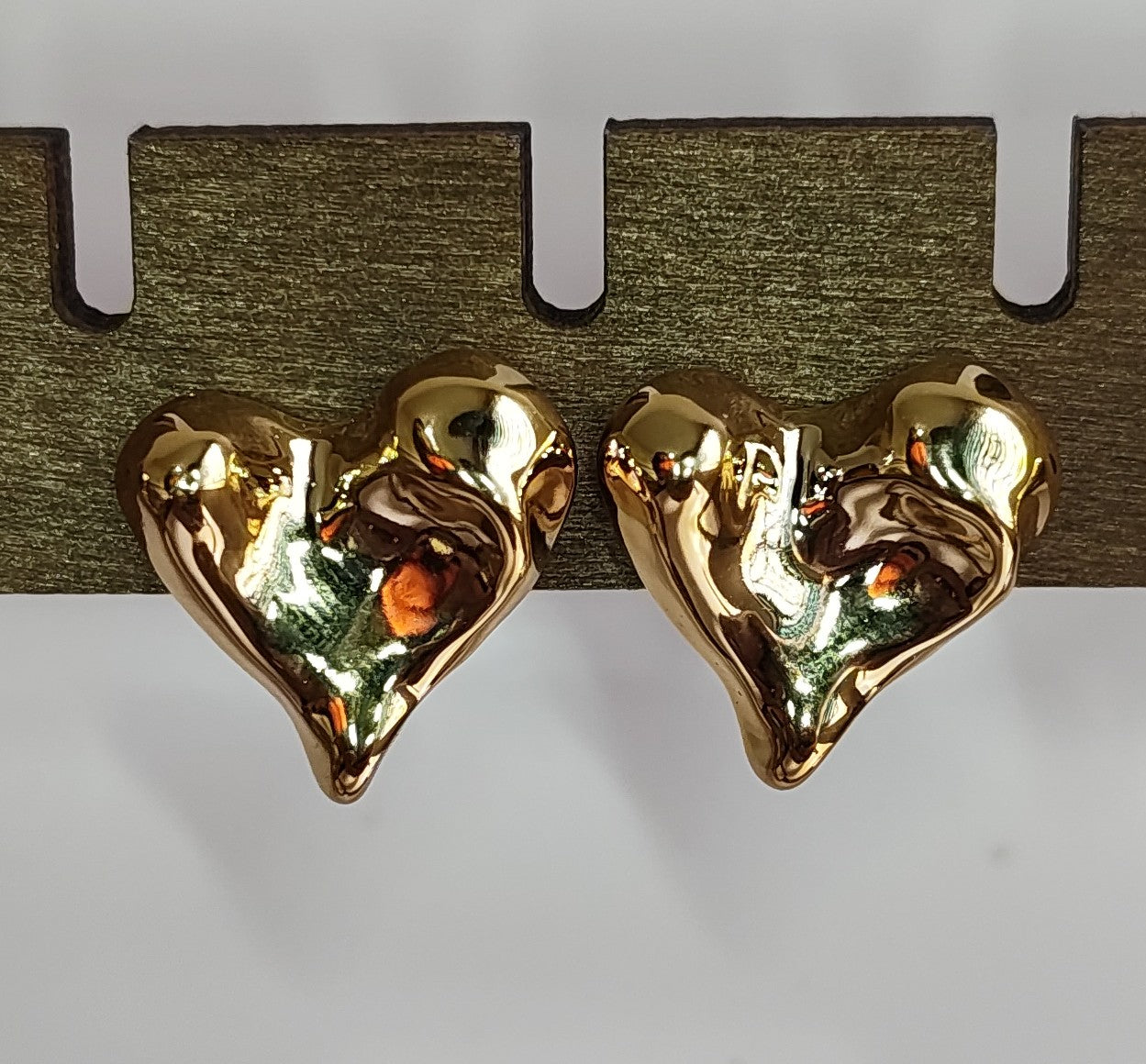 Golden Heart Earrings