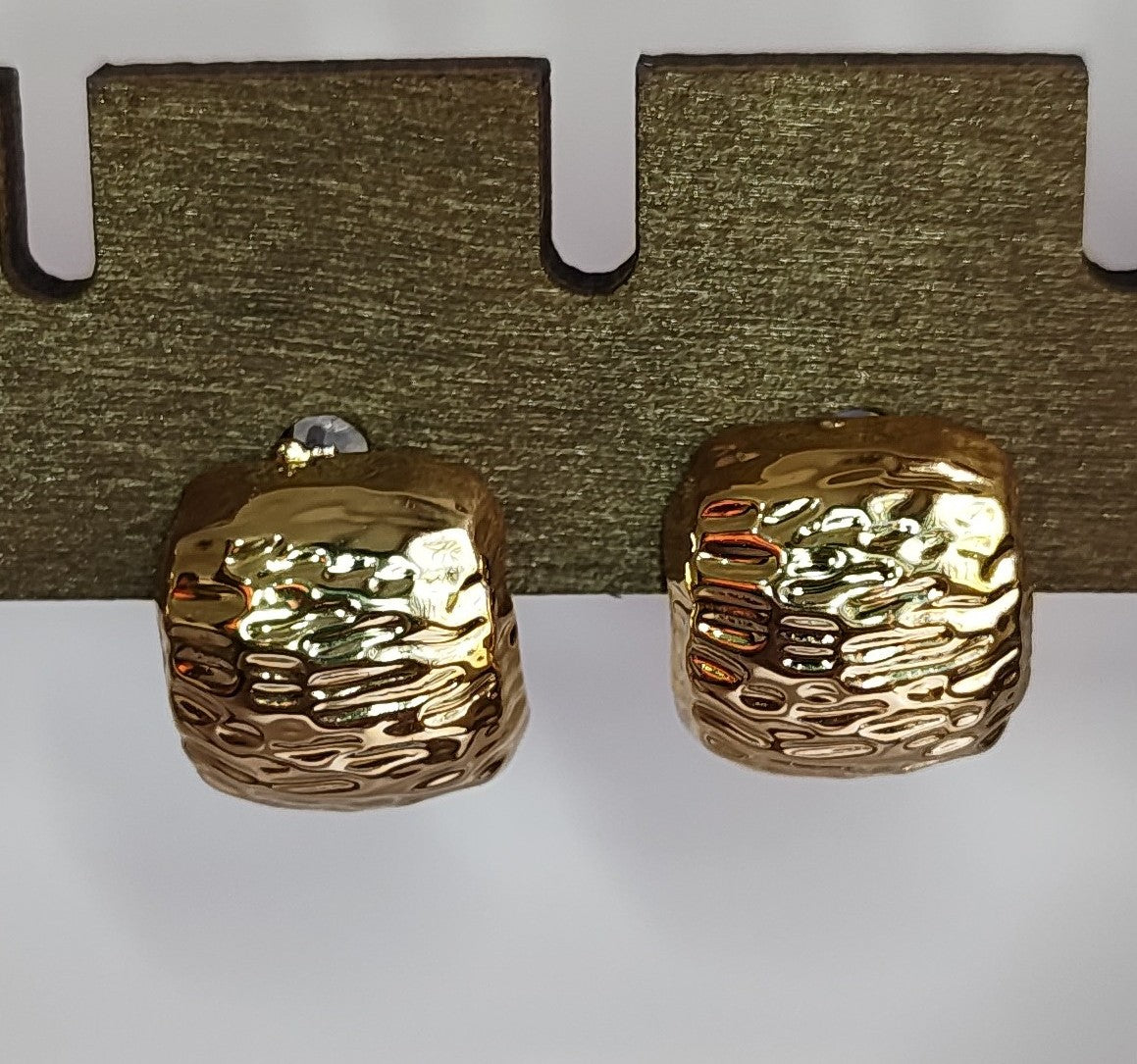 Golden Square Earrings