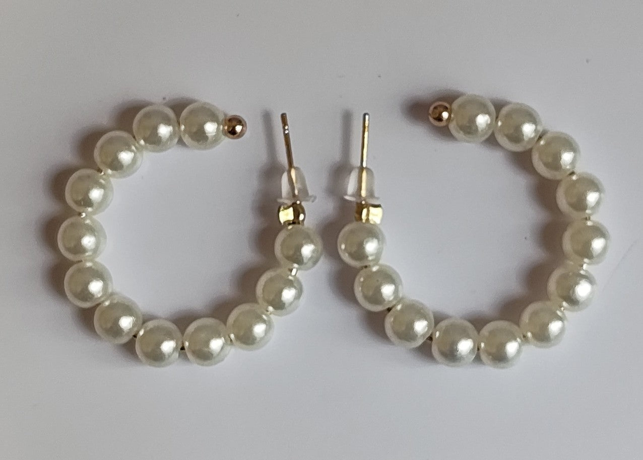 Beaded Hoops