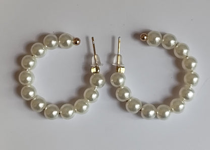 Beaded Hoops
