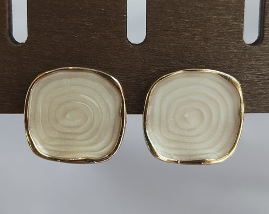 Solid Colour Square Earrings
