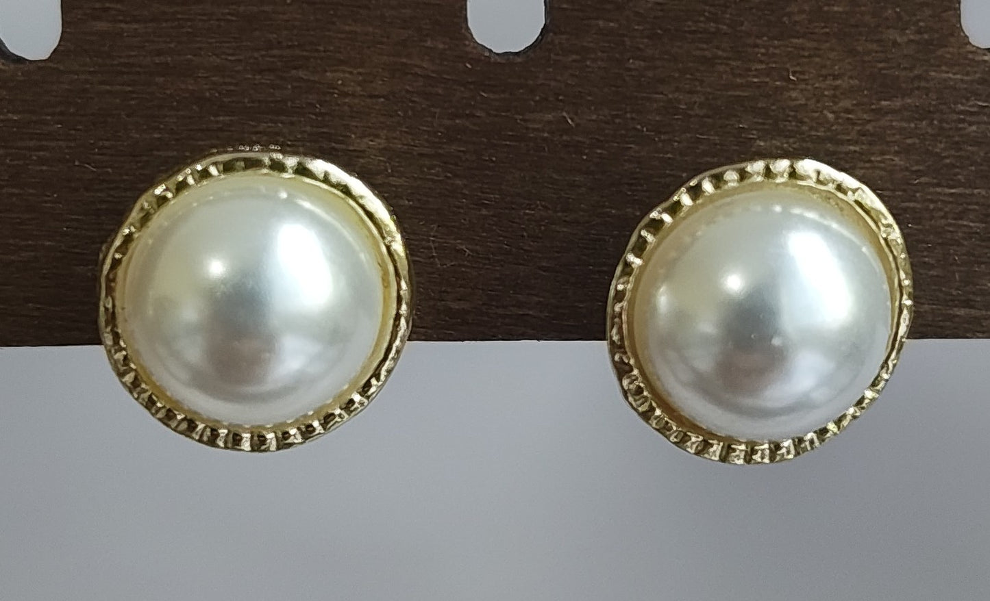 Golden Pearl Earrings