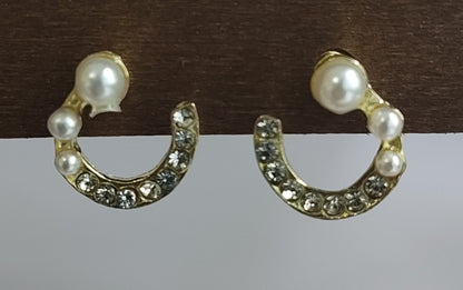 Pearl Moon Earrings