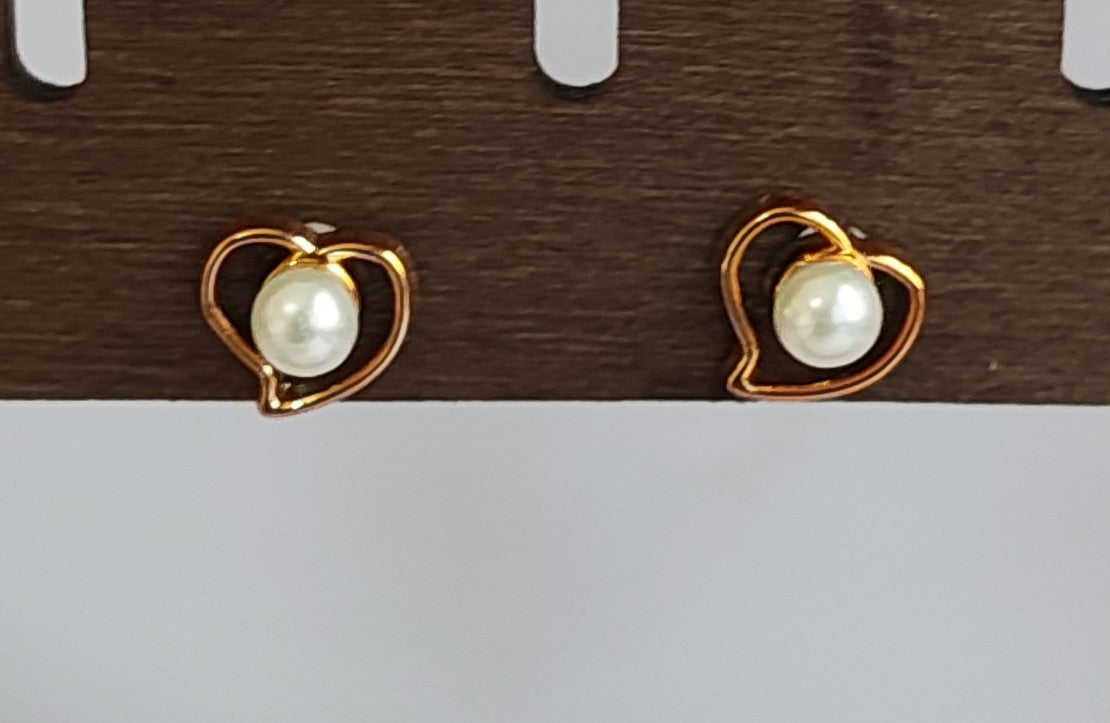 Golden Pearl Studs
