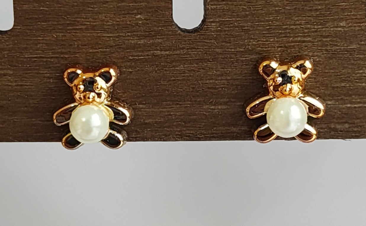 Golden Pearl Studs
