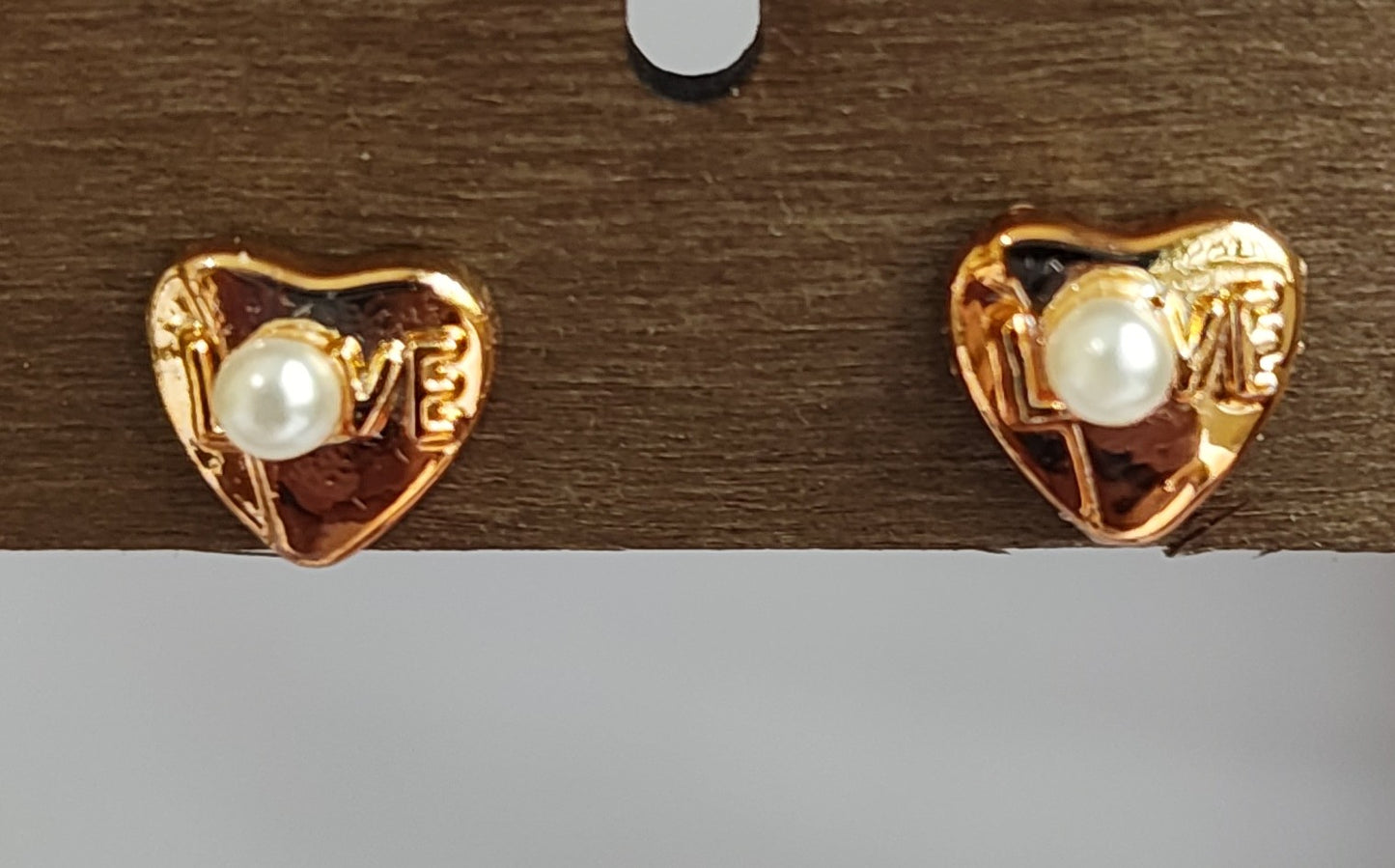 Golden Pearl Studs