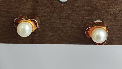 Golden Pearl Studs