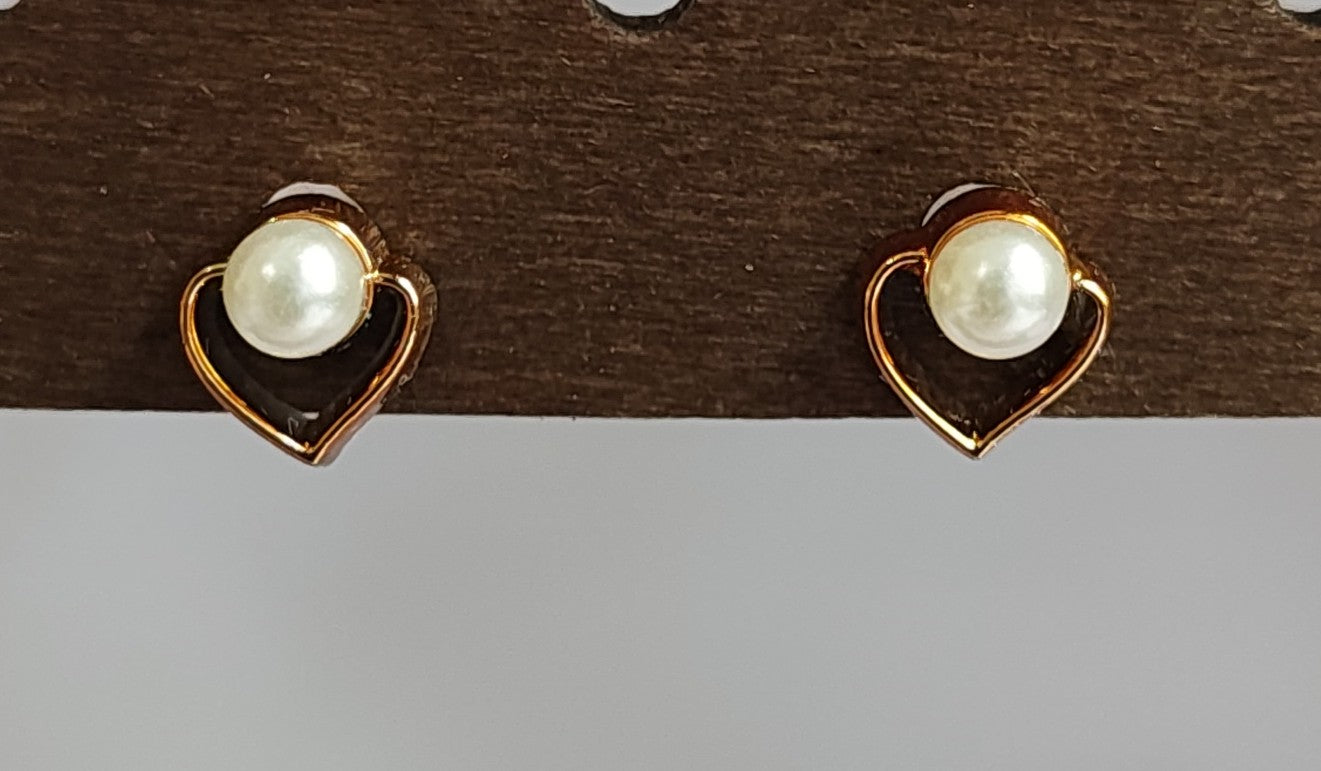Golden Pearl Studs