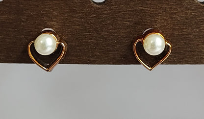 Golden Pearl Studs