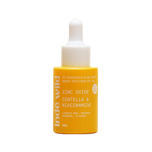 Indē Wild AM Sunscreen Glow Drops SPF 50+ PA++++