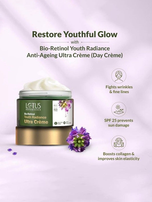 Lotus Botanicals Bio Retinol Youth Radiance Ultra Cream With SPF 25