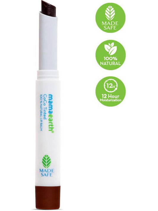 Mamaearth Coco Tinted 100% Natural Lip Balm With Vitamin E & Cocoa Butter
