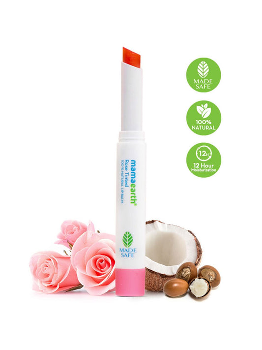 Mamaearth Rose Tinted 100% Natural Lip Balm