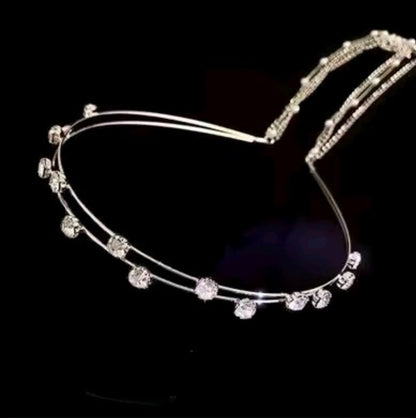 Korean Rhinestone Tassel Headband