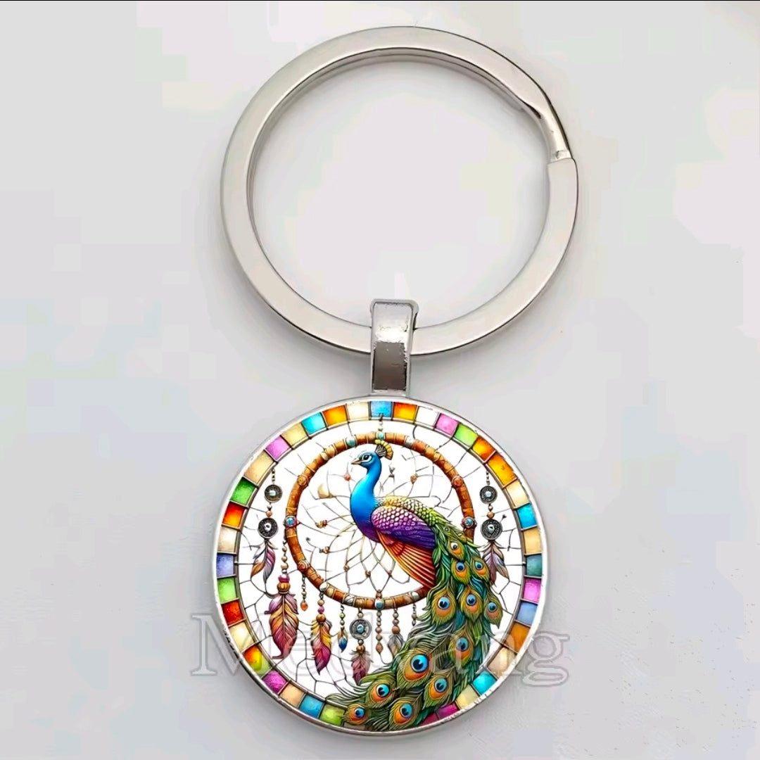 Peacock Keychains